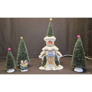 Vintage Department 56 Light Up Village Merryville Chapel in Original Box 2002